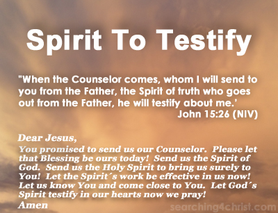 Spirit To Testify