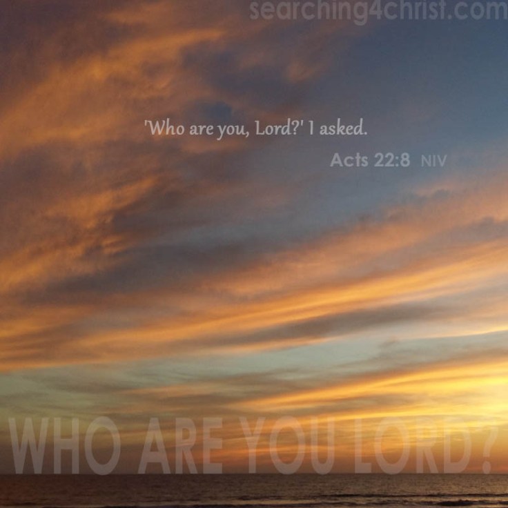 Who Are You Lord?