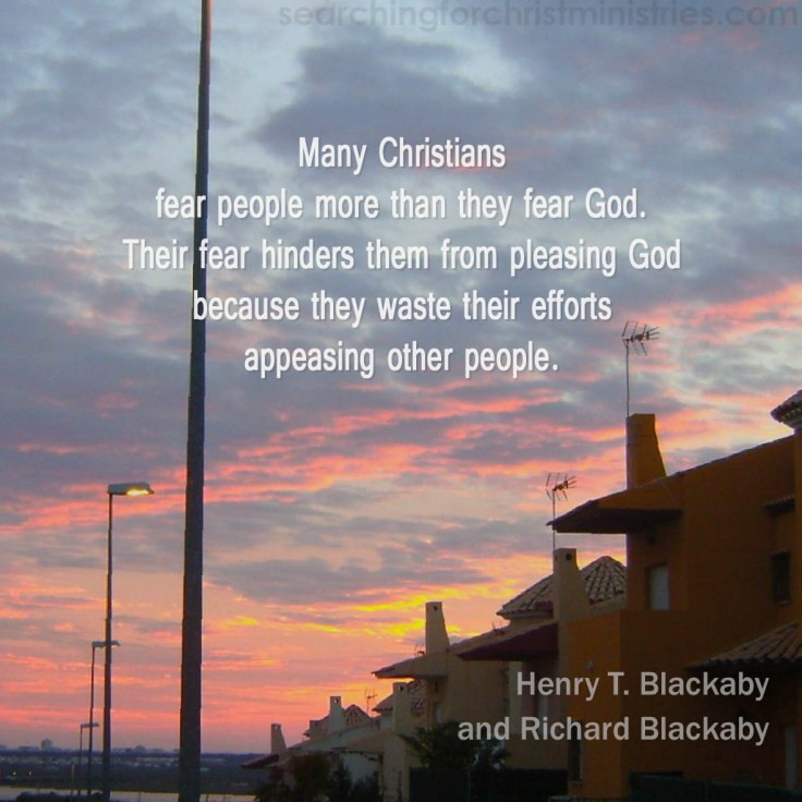 Many Christians Fear People