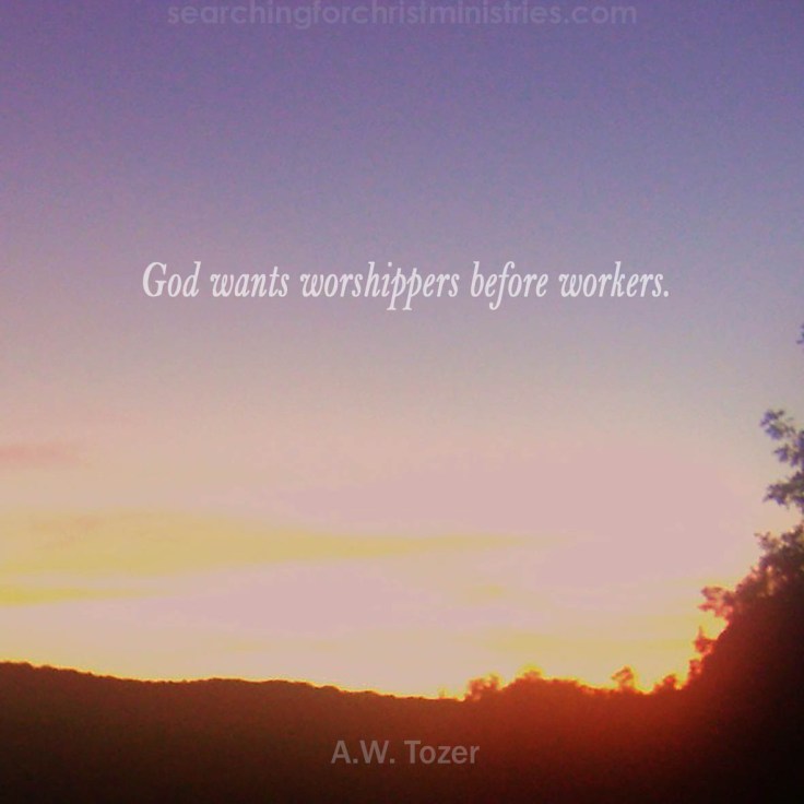 God Wants Worshippers