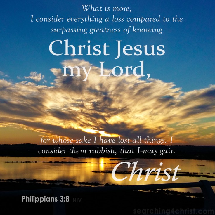 Philippians 3-8 - Compared to Christ