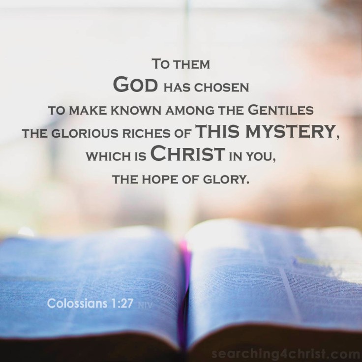 Colossians 1:27 Riches of Mystery