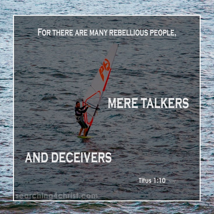Titus 1:10 Mere Talkers