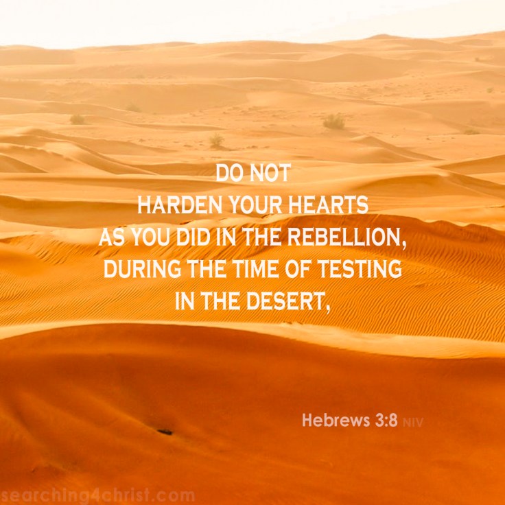 Hebrews 3:8 Hardened Hearts