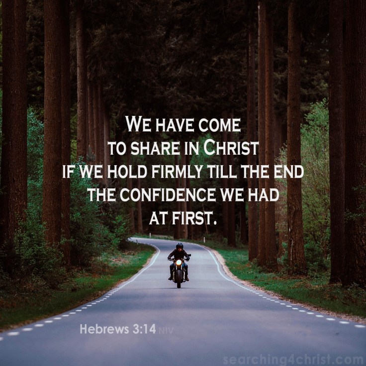 Hebrews 3-14 Hold to Share