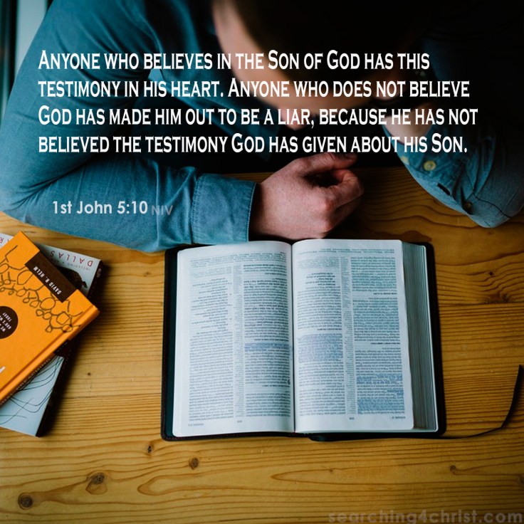 1st John 5:10 Believe God